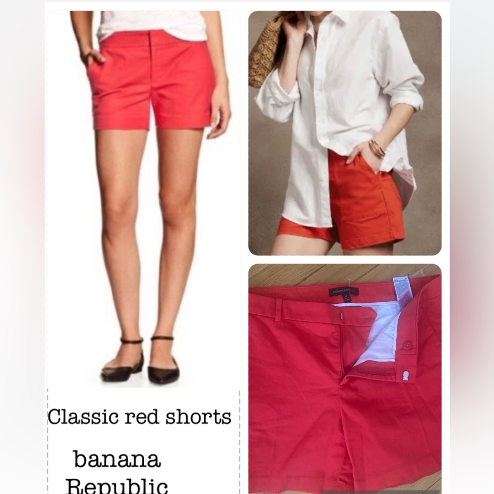 New condition Banana Republic classic Light Red Shorts size 6/